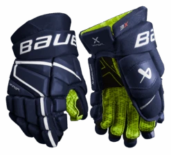 Bauer Vapor 3X Junior Hockey Gloves -Bauer 3X JR FRONT NAV1